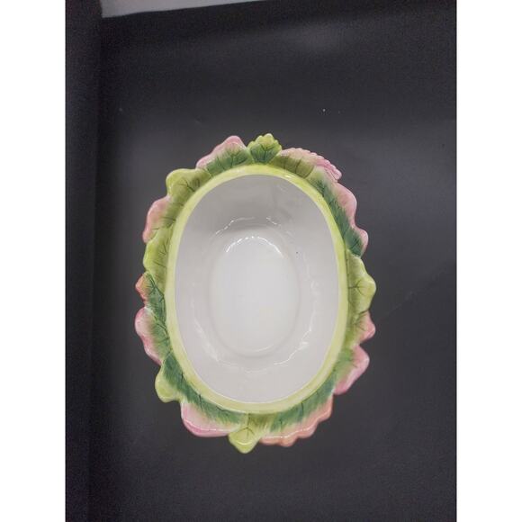 FITZ & FLOYD "Le Lapin" Large Oval Covered Vegetable bowl - Picture 6 of 10